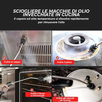 Volexos 2500W Pulitore a Vapore ad Alta Pressione